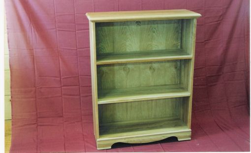 Custom Made Free-Standing Oak Bookcase