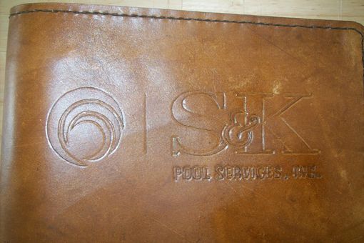 Custom Made Custom Leather Portfolio With Business Name