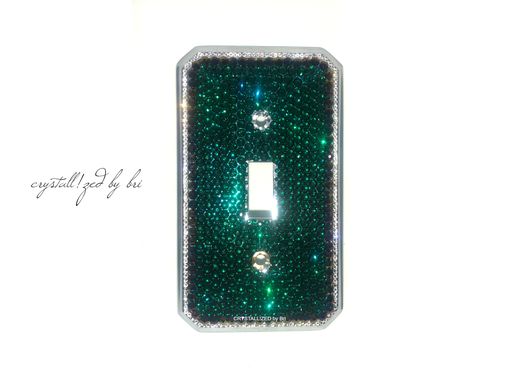 Custom Made Outlet Crystallized Wall Light Switch Plate Bling Genuine European Crystals Bedazzled