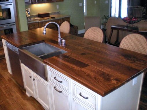 Custom Made Walnut Kitchen Island Top