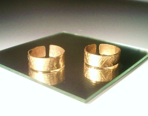 Custom Made Texturized Unisex Rings