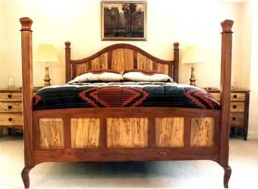 Custom Made Walnut & Spalted Pecan Four Poster