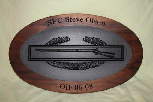 Custom Made 3d Combat Infantry Plaque