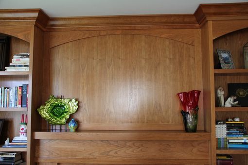 Custom Made Built-In Bookcases - Fireplace Surround