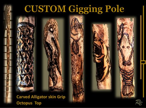 Custom Made Flounder Gigging Pole, Gigging Pole, Custom, Gigging