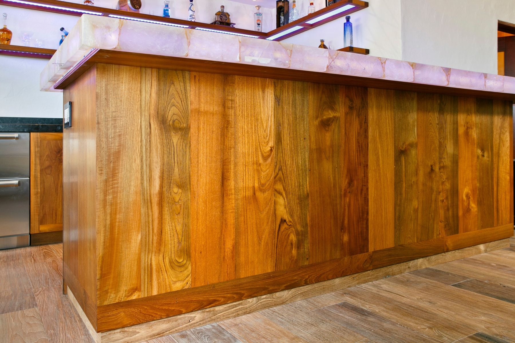 Hand Made Reclaimed Teak Custom Kitchen by Mcfinn Designs