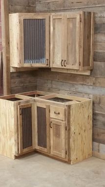 Custom Made Reclaimed Rustic Kitchen Cabinets, Made To Order