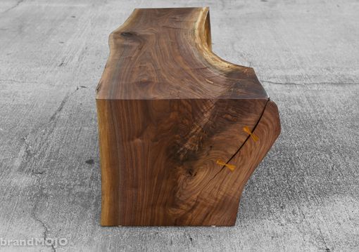 Custom Made Live Edge Walnut Coffee Table / Bench