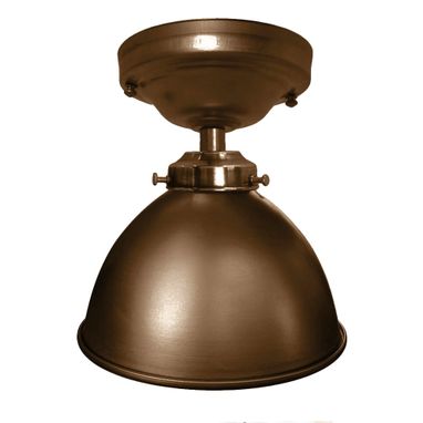 Custom Made Factory 7" Dome Metal Flush Mount Light- Bronze