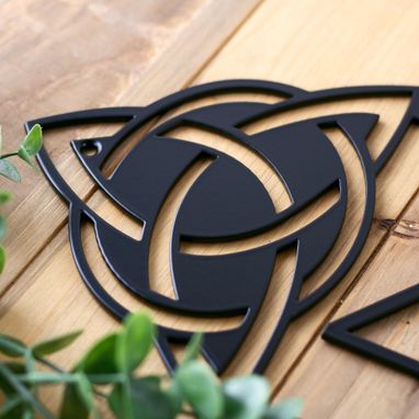 Custom Made Celtic Knot House Numbers Sign, Metal Sign Personalized Outdoor, Celtic Knot Wall Decor