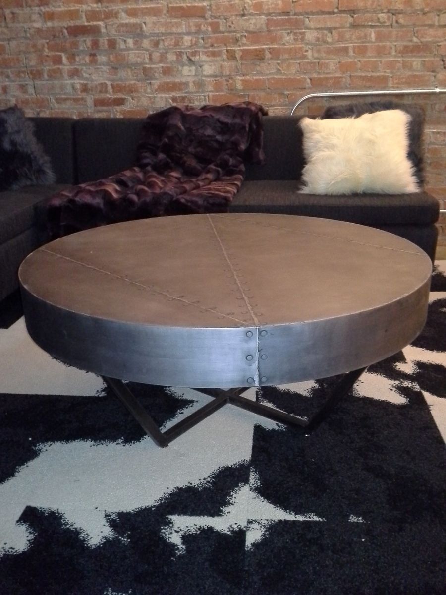 Handmade Zinc Coffee Table by B.Holland&Co