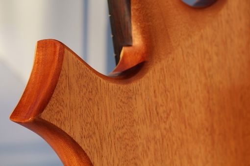 Custom Made 4 String Electric Bass Guitar Curly Brosinium