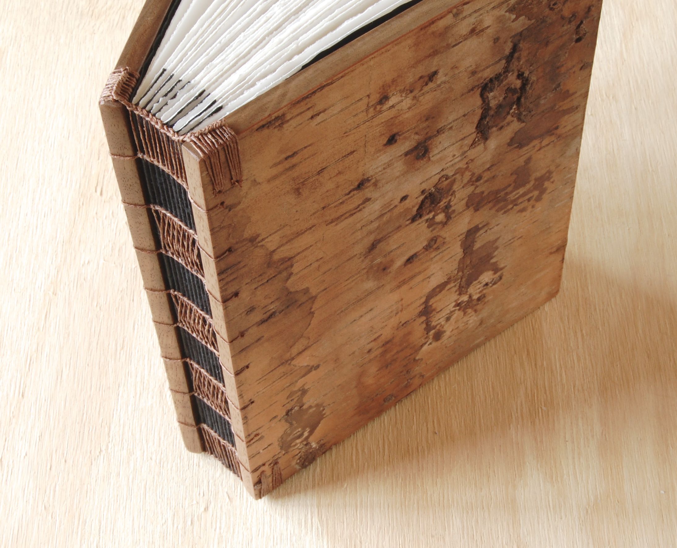 Buy Handmade Tree Bark Journal, made to order from Three Trees Bindery