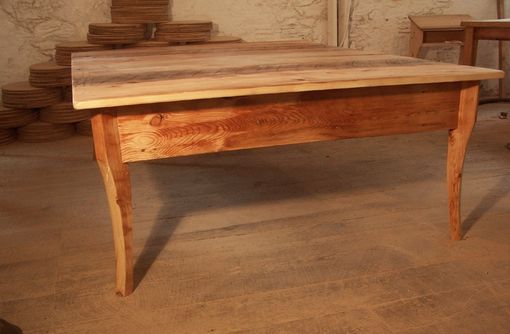 Custom Made Raised Platform Bed From Reclaimed Antique Pine