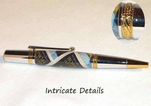 Custom Made Handcrafted Medal Of Honor Us Postage Stamp Twist Pen