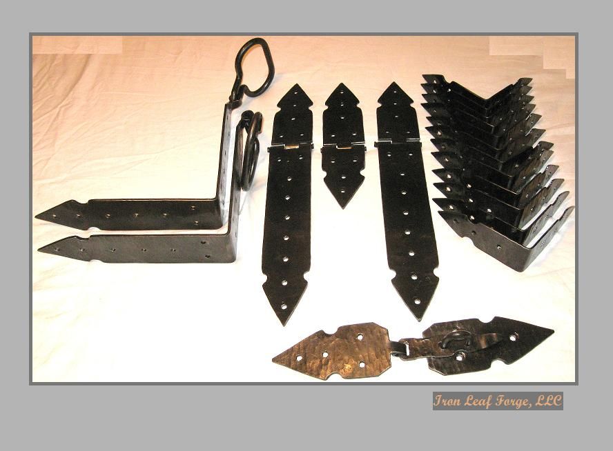 Hand Crafted Blacksmith Made Wrought Iron Storage Chest Hardware by