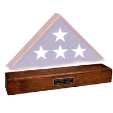 Custom Made Wood Pedestal, Pedestal For A Flag Case