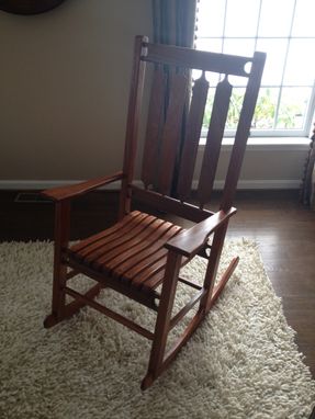 Custom Made Class Rocking Chair Shown In Mahogany