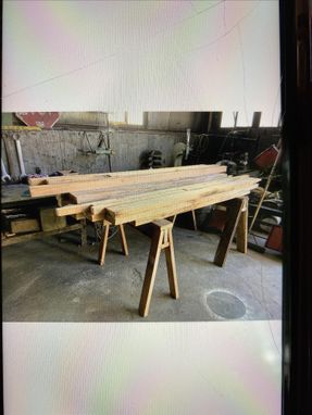Custom Made Reclaimed Maple Dining Table With Epoxy Stabilizer