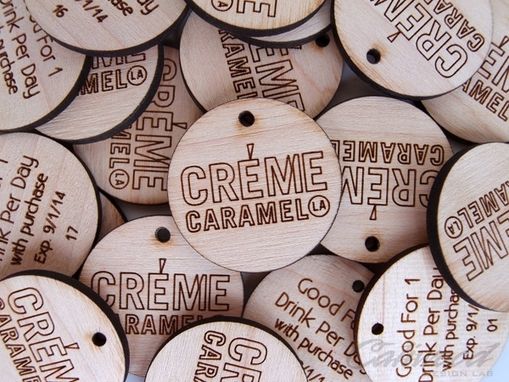 Custom Made Wooden Drink Coins