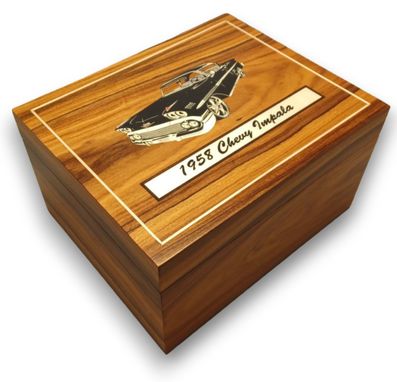 Custom Made 50 Count Custom Humidor In Walnut Made In The U.S. Free Engraving And Shipping.