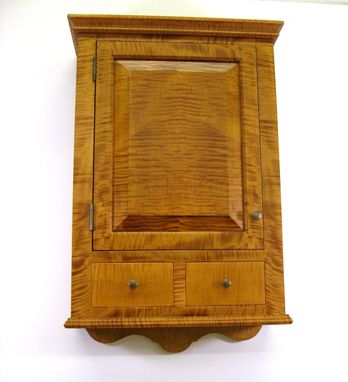 Custom Made Tiger Maple Spice Cabinet Wall Cupboard