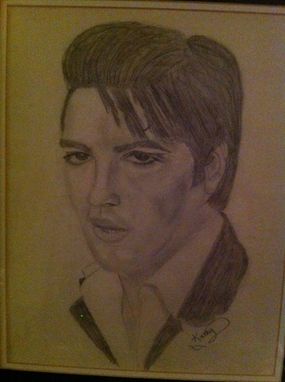 Custom Made Elvis Pencil Art  11" X 14"