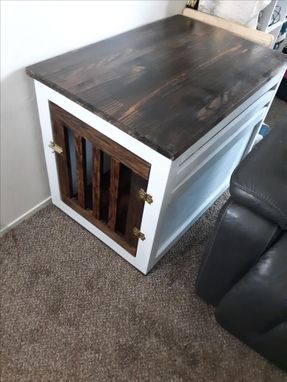 Custom Made Large Dog Crate Table
