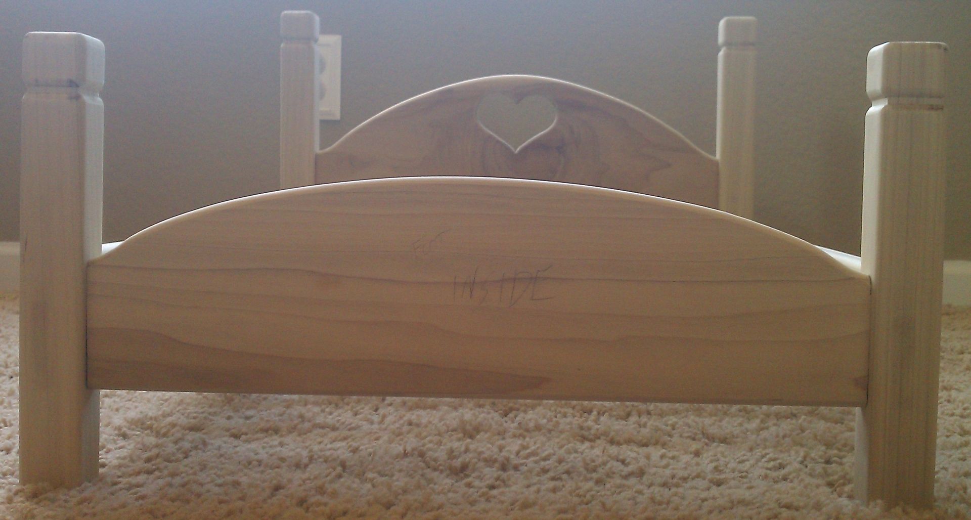 Hand Crafted Doll Bed by Beauty Of Wood