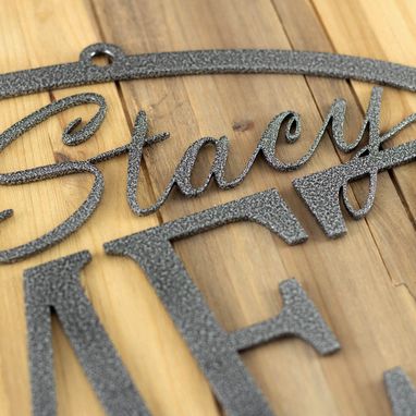 Custom Made Custom Family Name Sign, Personalized Sign, Wedding Gift, Metal Wall Art, Outdoor Sign