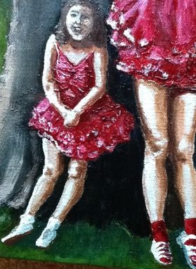 Custom Made Cousins By The Tree 1955 Oil Painting