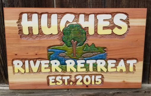 Custom Made Hand Carved Redwood Signs Made To Order