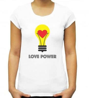 Custom Made Light Bulb Tshirt Print- Love Tshirt Print- Fun Tshirt