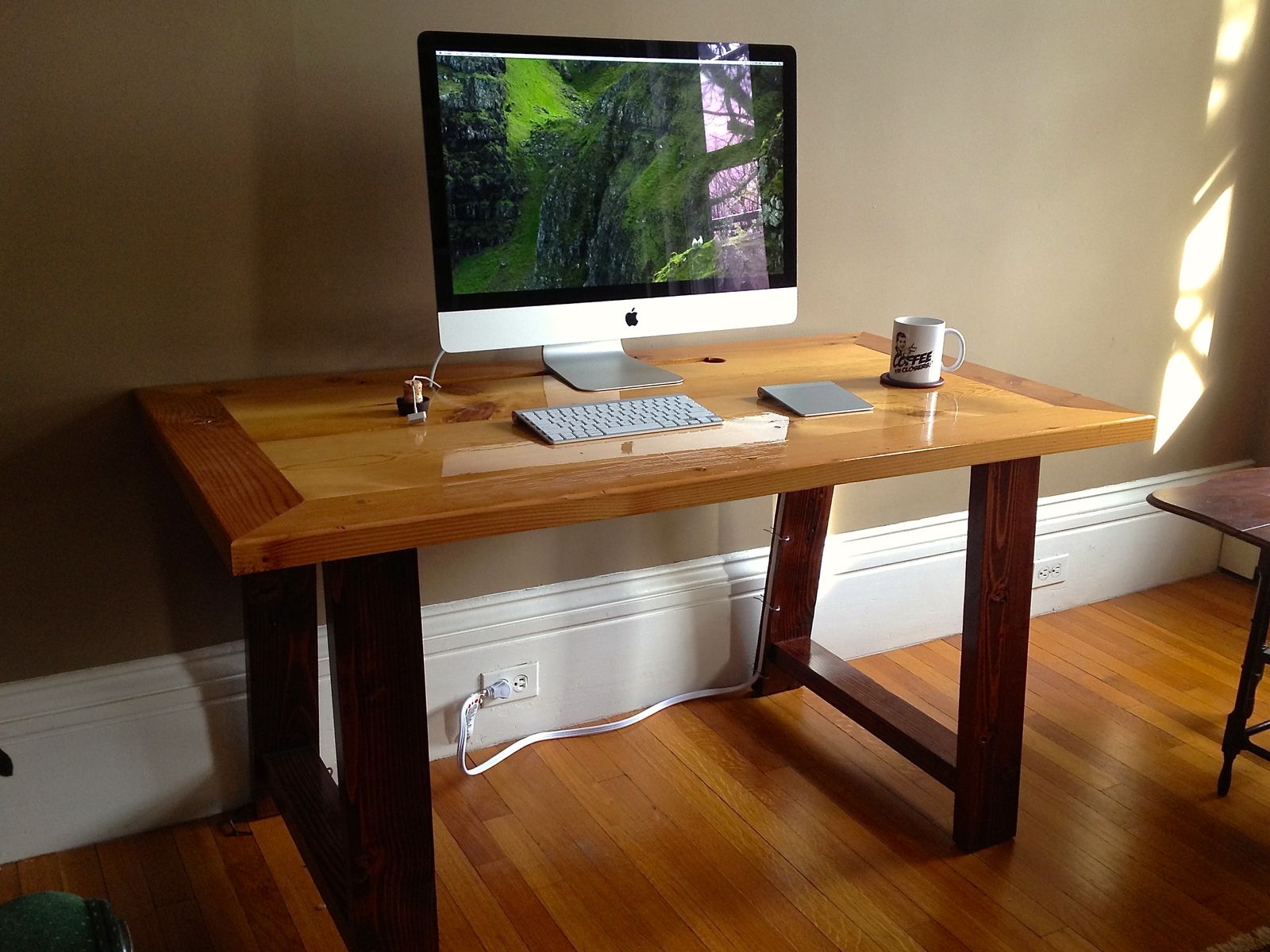 Hand Made Industrial Mill Inspired Reclaimed Wood Desk By Cooper S