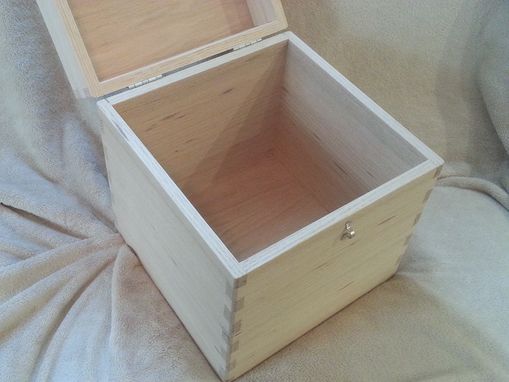 Custom Made Red Oak Memory Box