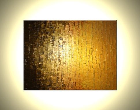 Custom Made Gold Bronze Impasto Palette Knife Original Abstract Metallic Contemporary Painting