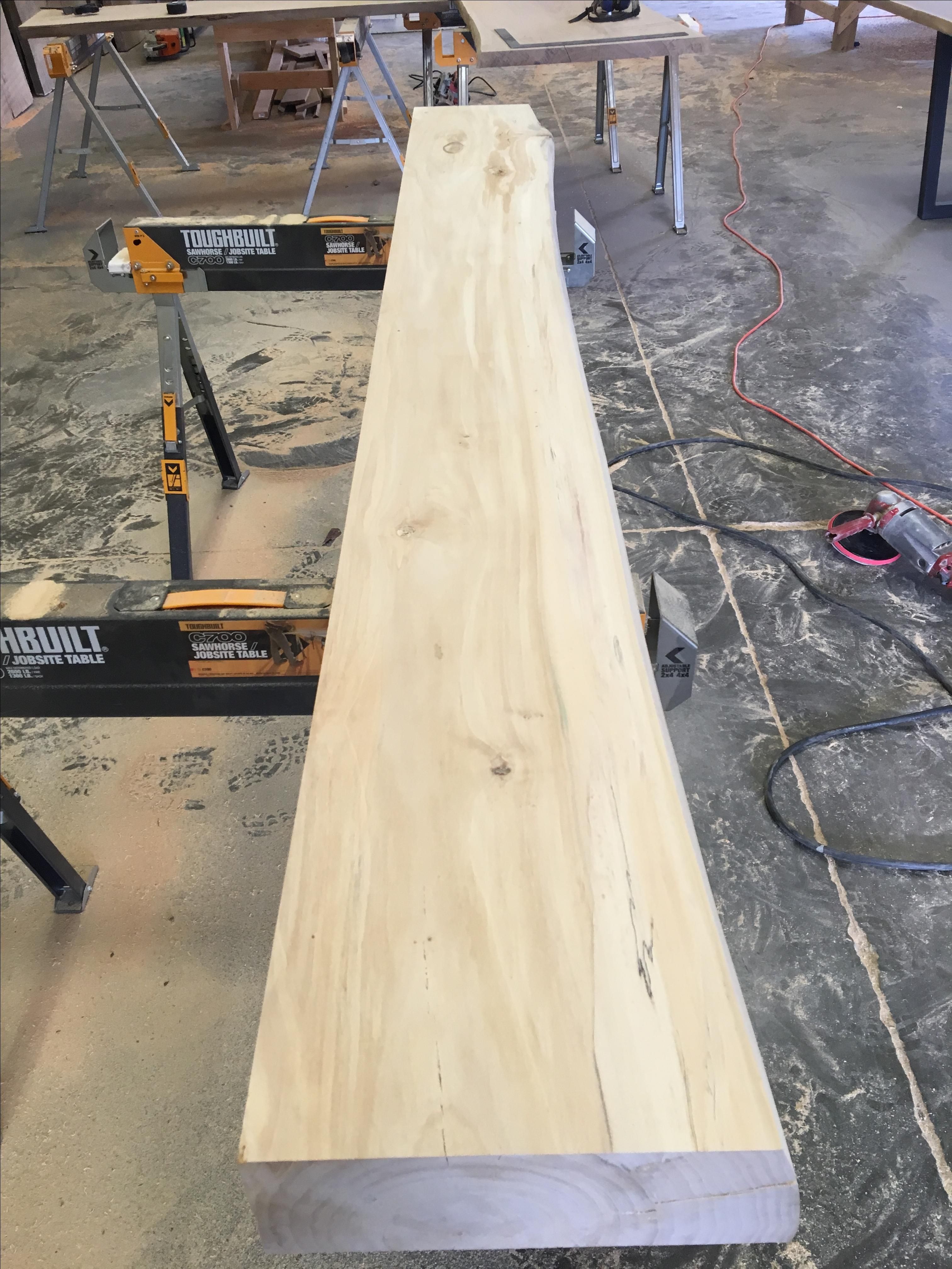 Hand Crafted Live Edge Mantel | Cottonwood by KC Custom Hardwoods ...