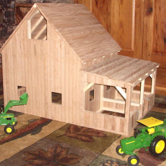 Hand Crafted Wooden Toy Barn #7 by Wild Cat Hollow Creations ...