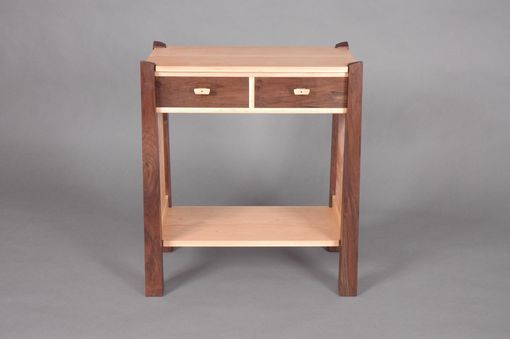 Custom Made Side Table - Two Drawers With Shelf