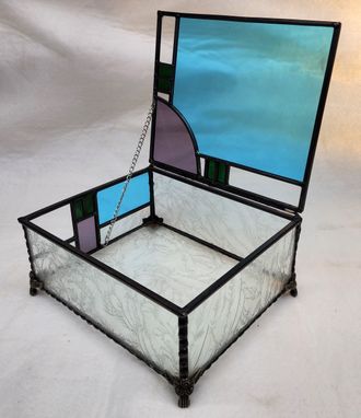 Custom Made Glass Jewelry Box