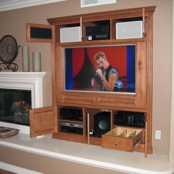 Hand Made Custom White Maple Home Theater by Diamond Case Designs, Inc ...