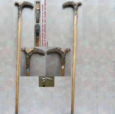 Custom Made Dachsund Handle Walking Cane