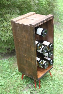 Custom Made Shipping Crate Wine Rack