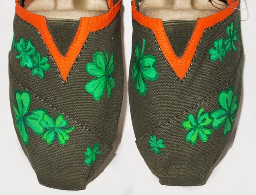 Custom Made St. Patricks Day Custom Painted Shoes Or Other Holiday
