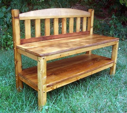 Buy a Handmade Rustic Reclaimed Wood Storage Bench, made ...