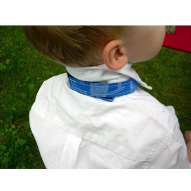 Custom Made Little Boy Tie - Blueprint - With Velcro - Toddler / Infant / Baby (0 - 5t)