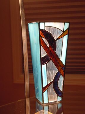 Custom Made Stained Glass Vase