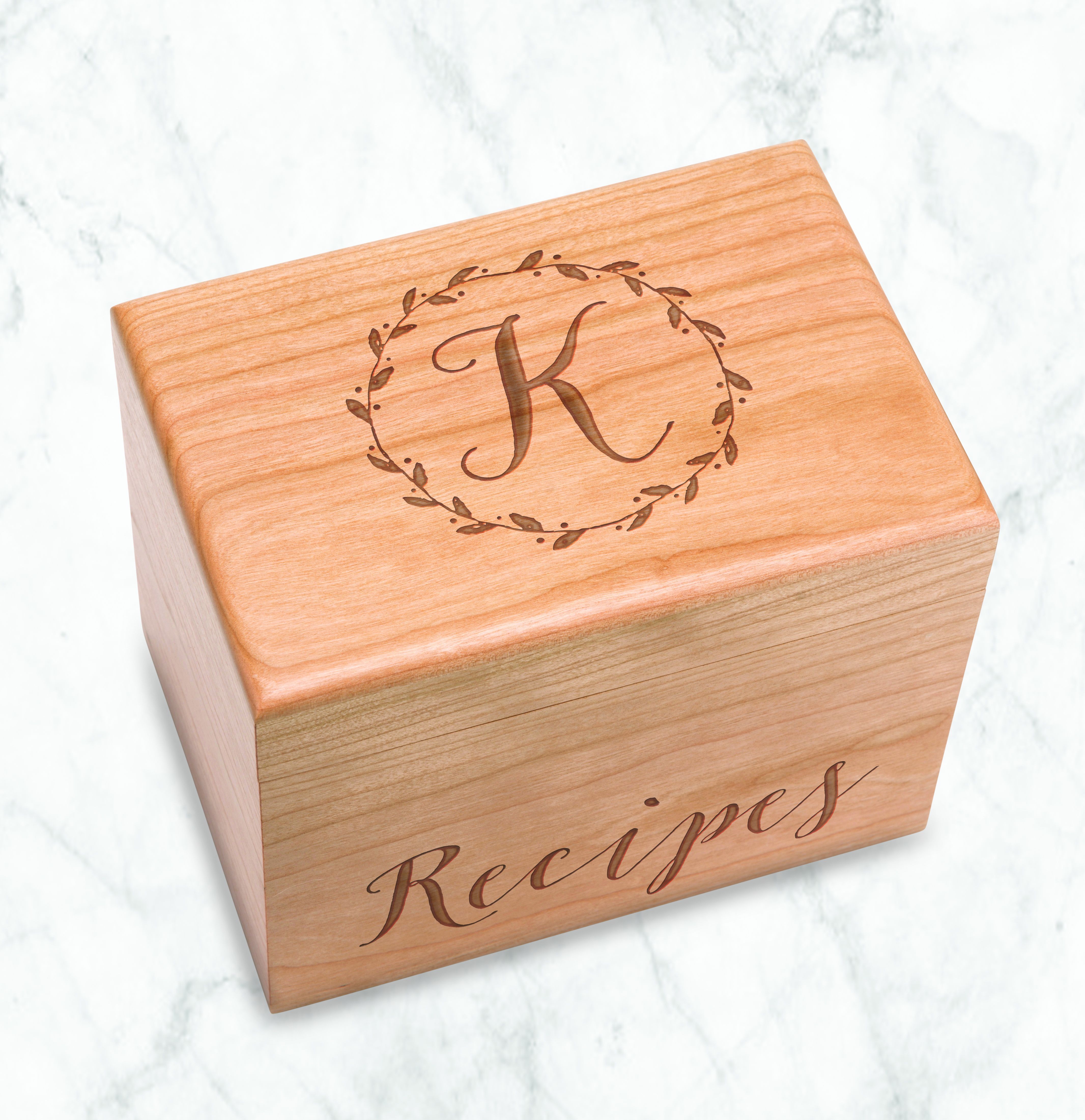Buy Hand Crafted Recipe Box, made to order from Personalized Gallery