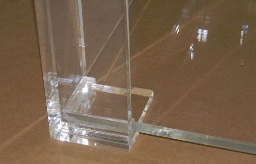 Custom Made Coffee Table With Shelf - Lucite / Acrylic - Handcrafted Piece, Custom Sizing Welcome