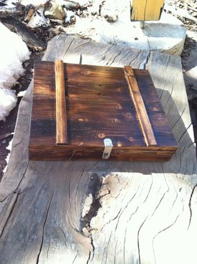 Custom Made Cat's Reclaimed Wooden Portfolio Box.